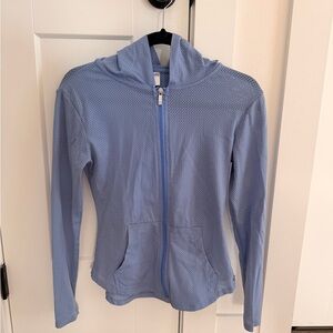BuffBunny Light Blue Mesh Zip-Up Jacket